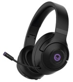 Casti Gaming Wireless Lorgar Noah 701, 2.4GHz, 40mm, Microfon, Noise Cancelling (Negru)