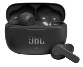 Casti Stereo JBL Wave 200TWS, True Wireless, Bluetooth, Deep Bass, IPX2, Touch Control (Negru)