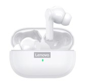 Casti Stereo Lenovo LP1S, SinglePoint, Bluetooth, True Wireless, IPX4 (Alb)