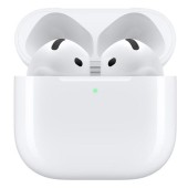 Casti True Wireless Apple AirPods 4, Bluetooth 5.3, Autonomie 4.5 - 30 ore, Asistent vocal (Alb)