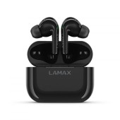 Casti True Wireless LAMAX Clips1, Bluetooth 5.1, Incarcare USB-C, Touch Control (Negru)