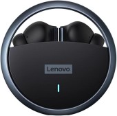 Casti True Wireless Lenovo LP60, Bluetooth, Microfon (Negru)