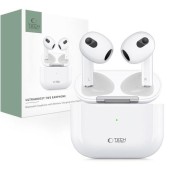 Casti True Wireless Tech-Protect UltraBoost Core, Bluetooth, Reducere Zgomot, Touch Control (Alb)