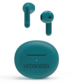 Casti True Wireless Urbanista Austin, Bluetooth, Microfon, control tactil, Waterproof IPX4, 5 ore Autonomie (Verde)