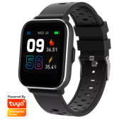 Ceas activity tracker Denver SW-164, Display IPS 1.4inch, Bluetooth, Bratara Silicon, Rezistent la apa IP68, compatibil Tuya, Android/iOS (Negru)