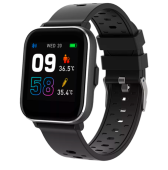 Ceas activity tracker Denver SW-165, Display IPS 1.4inch, Bluetooth, Bratara Silicon, Rezistent la apa IP68, Android/iOS (Negru) 