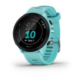 Ceas activity tracker Garmin Forerunner 55, GPS, Bluetooth, ecran MIP 1.04inch, bratara silicon (Albastru)