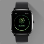 Ceas activity tracker Huami Amazfit GTS 2 mini, Bluetooth 5.0, Waterproof 5 ATM, senzor SpO2 (Meteor Black)