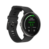 Ceas activity tracker Polar Ignite 3 Titanium, S-L, Ecran AMOLED 1.28inch, GPS, Bluetooth, WR30, Ritm Cardiac, Monitorizare somn (Negru)