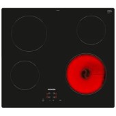 ceramica ET61RBEA1E, 6600 W, 4 zone pentru gatit, touch control, Negru