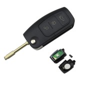 Cheie Auto Completa Techstar® Ford, Focus, Fiesta, Mondeo, 4D60, 433Mhz, FO21, 3 Butoane