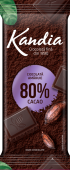 Ciocolata neagra Kandia 80% cacao 80g