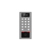 Cititor de proximitate RFID cu tastatura Hikvision DS-K1T502DBWX-C, 2 MP, PIN/card, interior/exterior, slot card, microfon