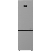 Combina frigorifica Beko B3RCNA404HXB, 355 l, No Frost, HarvestFresh, AeroFlow, Clasa E, Kitchen Fit, Everfresh+, H 203 cm, Metal Look