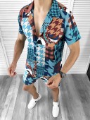 Compleu de vara camasa imprimeu  + pantaloni 11994 D3-3.3