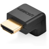 conector in unghi drept HDMI inferioara negru