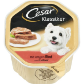 Conserva Cesar, hrana umeda pentru caini, Vita si Ficat, 150 gr