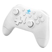 Controler DELTACO GAMING pentru Nintendo Switch Bluetooth 2.1, PC / Android - cablu, 3D Joysticks, Alb