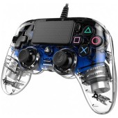 Controller cu fir Nacon Light pentru Playstation 4, Albastru