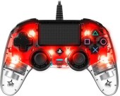 Controller Nacon Wired Illuminated Compact, pentru PS4 (Rosu)