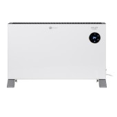 Convector electric Adler AD 7752, 2000 W, 3 trepte putere, Telecomanda, Ecran LCD, IPX24 (Alb/Gri)