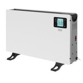 Convector incalzire TEESA TSA8054, ecran LCD, 3 trepte, 2000W, Functie Timer, Termostat reglabil (Alb)