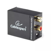 Convertor audio Gembird, digital, analogic, Cablexpert 08257, cu alimentator 5V DC, Negru