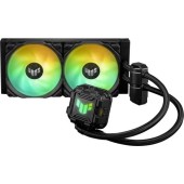 Cooler CPU AIO ASUS TUF LC II 240 ARGB, 2x 120mm TUF GAMING, Racire cu lichid, AURA SYNC (Negru)