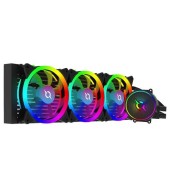 Cooler CPU AQIRYS Aquarius 360 AiO, 3 x 120mm, iluminare ARGB (Negru) 