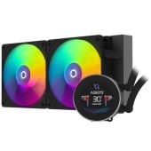 Cooler CPU AQIRYS Hydra 240 AiO Black, Iluminare RGB, 2 x 120mm