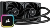 Cooler CPU Corsair H100i RGB ELITE, 120mm, 1850 rpm (Negru)