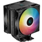 Cooler CPU DeepCool AG400 Digital Plus ARGB, iluminare ARGB si Display, 2x 120 mm, 2100 rpm, PWM (Negru)