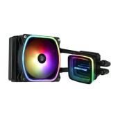 Cooler CPU Enermax AQUAFUSION ADV 120, Racire cu lichid, Iluminare RGB (Negru)