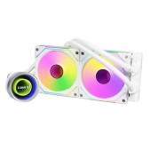 Cooler CPU Lian Li Galahad II 240 Trinity ARGB, iluminare ARGB, 2x 120mm, 2450 rpm, PWN (Alb)