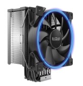 Cooler CPU PCCOOLER GI-X6B V2, iluminare LED Albastru, 1x120 mm, 1800 rpm, PWM (Negru)