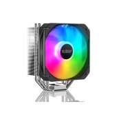 Cooler CPU PCCOOLER Paladin 400 ARGB, Iluminare ARGB, 130mm, 1600 rpm, PWM (Negru/Alb)