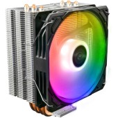 Cooler procesor Gamdias Boreas E1 410, 4 pin, Flux aer 70.2 CFM, Nivel zgomot 9 - 31 dB, Ilumninare RGB, Compatibil Intel/AMD, Negru