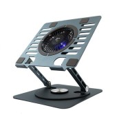 Cooler Stand Laptop White Shark GCP-16 ICE MONSTER, 17.3inch, 1x110 mm, iluminare LED Albastru (Gri)