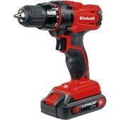 cordless drill TC-CD 18-2 Li, 18 Volt (red / black, Li-ion battery pack 1.5Ah)