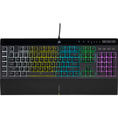 CORSAIR Tastatura Gaming Corsair K55 RGB PRO, iluminare RGB, USB (Negru)