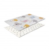 Covoras de joaca termic Lorelli, 2 fete, pliabil, din spuma XPE, 120 x 180 cm, Buddies