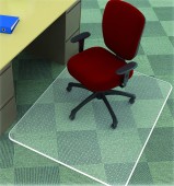 Covoras PVC transparent, protectie mocheta, 120 x 90cm - forma dreptunghiulara, Q-Connect