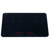 cu inducție CR 6514, 2 zone de gătit, 3.5 kW, Negru