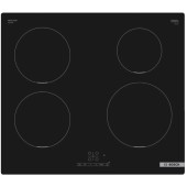 cu inducție PUE611BB5D, 3700 W, 4 zone pentru gatit, touch control, Negru