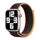 Curea Smartwatch Apple ML2R3 pentru Apple Watch 38mm / 40mm / 41mm (Portocaliu/Verde)