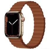 Curea smartwatch Devia Deluxe Series Sport 3 pentru Apple Watch 42 mm / 44 mm / 45 mm (Maro)