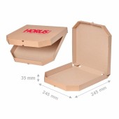 Cutie carton pentru pizza, 245x245x35 mm