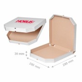 Cutie carton pentru pizza pătrată, 280x280x30 mm