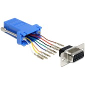 D-Sub9 -> RJ45 Bu/Bu trusa de montare