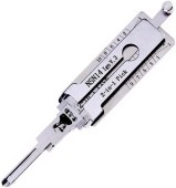 Decodor auto Lishi NSN14 pentru contact si unealta de deschidere 2 in 1, compatibil cu chei Nissan, Infiniti, Subaru si Renault, lama NSN14 #22